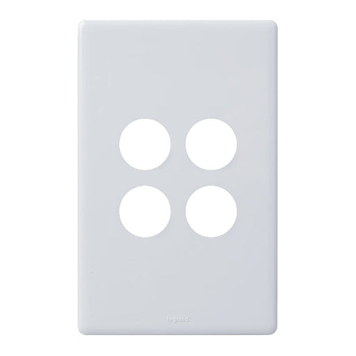 Legrand Excel Life 4 Gang Grid And Plate Assembly