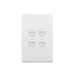 Legrand Excel Life Dedicated Plate 4 Gang Switch, Available in 5 Colours