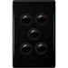 Legrand Excel Life Dedicated Plate 5 Gang Switch, Available in 5 Colours
