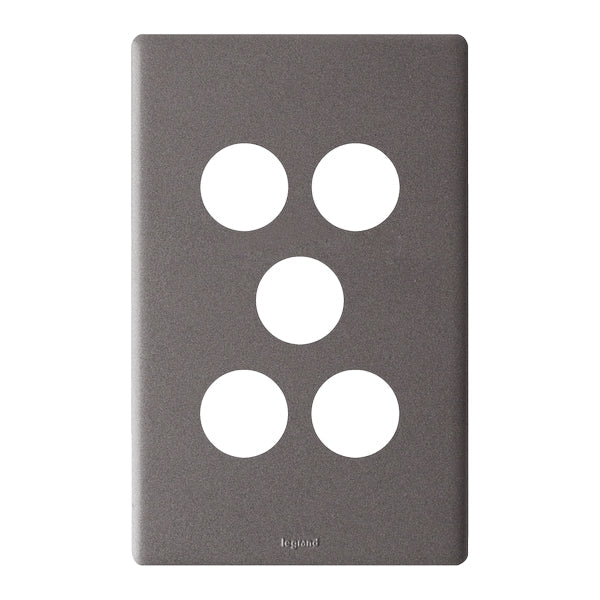 Legrand Excel Life 5 Gang Grid And Plate Assembly