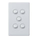 Legrand Excel Life Dedicated Plate 5 Gang Switch, Available in 5 Colours
