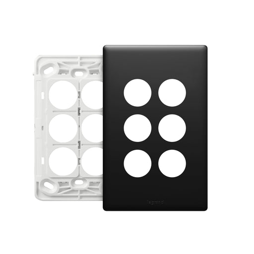Legrand Excel Life 6 Gang Grid And Plate Assembly