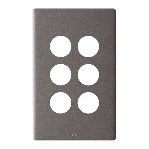 Legrand Excel Life 6 Gang Grid And Plate Assembly