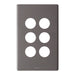 Legrand Excel Life 6 Gang Grid And Plate Assembly