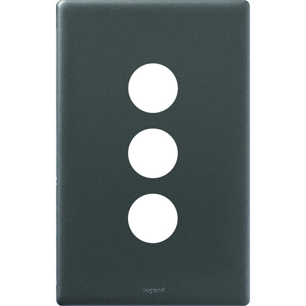 Legrand Excel Life 3 Gang Switch Plate - Cover Only, Available in 4 Colours