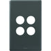 Legrand Excel Life 4 Gang Switch Plate - Cover Only, Available in 4 Colours