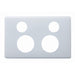 Legrand Excel Life Double Power Point Outlet - Cover Only, Available in 4 Colours
