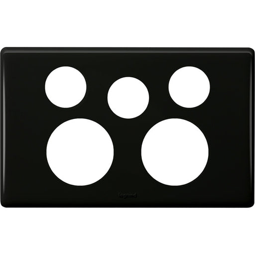 Legrand Excel Life Double Power Point Outlet With Extra Switch - Cover Only, Available in 4 Colours
