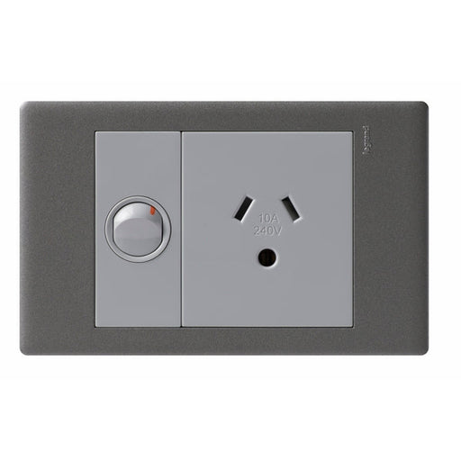 Legrand Excel Life Single Power Point Outlet With Round Earth, Available in 2 Colours
