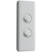 Legrand Excel Life 2 Gang Architrave Switch, White