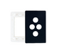 HPM Excel Life Netatmo Smart 3 Gang Grid & Plate For Clipin Wireless Blind Or Master Switch