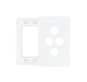 HPM Excel Life Netatmo Smart 3 Gang Grid & Plate For Clipin Wireless Blind Or Master Switch