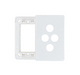 HPM Excel Life Netatmo Smart 3 Gang Grid & Plate For Clipin Wireless Blind Or Master Switch