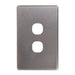 Flat Cat Switch Plate Vertical (2 Gang)