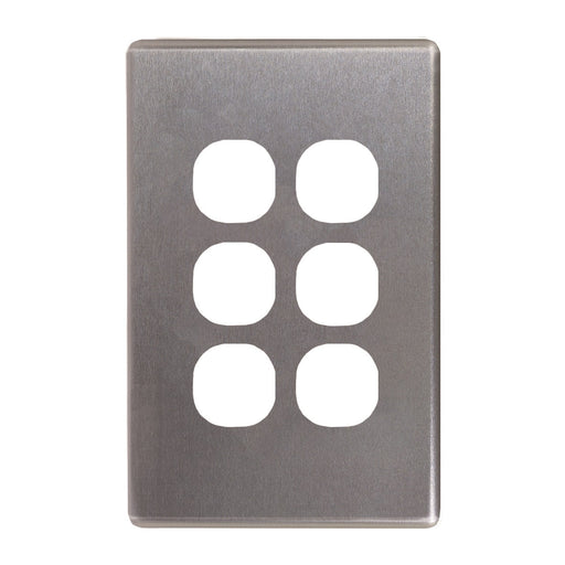 Flat Cat Switch Plate Vertical (6 Gang)