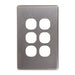 Flat Cat Switch Plate Vertical (6 Gang)