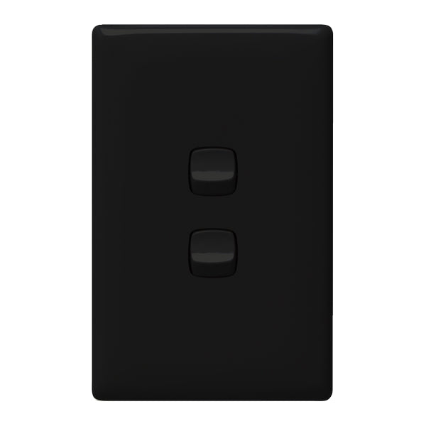 HPM Linea 2 Gang Flush Switch