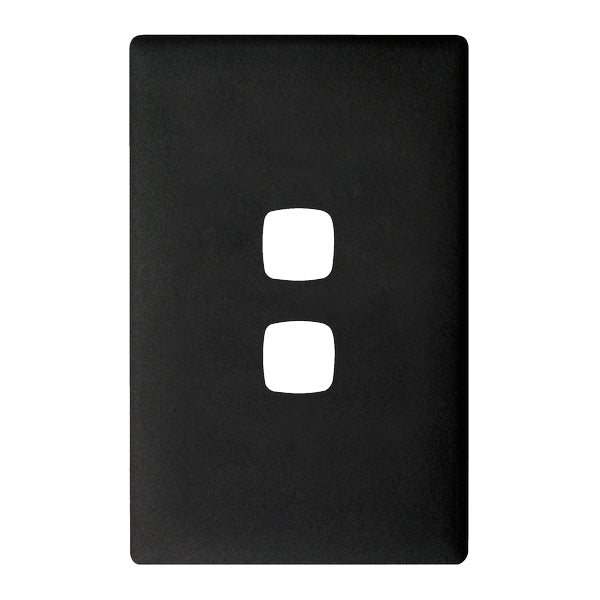 HPM Linea 2 Gang Switch - Cover Plate Only, Variety of Finishes