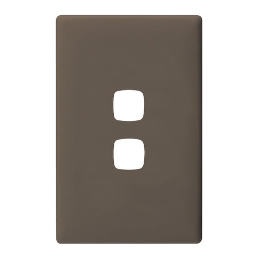 HPM Linea 2 Gang Switch - Cover Plate Only, Variety of Finishes