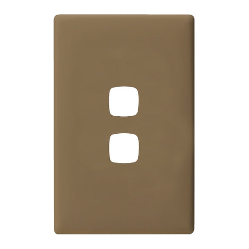 HPM Linea 2 Gang Switch - Cover Plate Only, Variety of Finishes