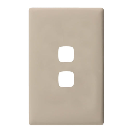 HPM Linea 2 Gang Switch - Cover Plate Only, Variety of Finishes