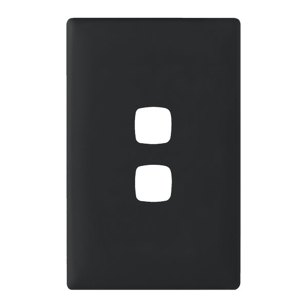 HPM Linea 2 Gang Switch - Cover Plate Only, Variety of Finishes