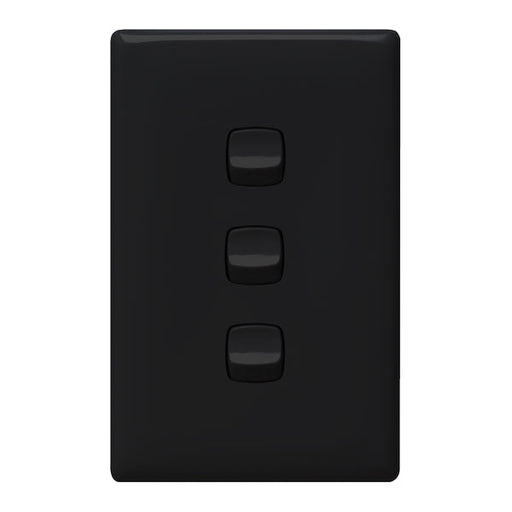 HPM Linea 3 Gang Flush Switch