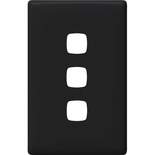 HPM Linea 3 Gang Switch - Cover Plate Only, Variety of Finishes