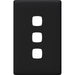 HPM Linea 3 Gang Switch - Cover Plate Only, Variety of Finishes