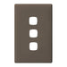 HPM Linea 3 Gang Switch - Cover Plate Only, Variety of Finishes
