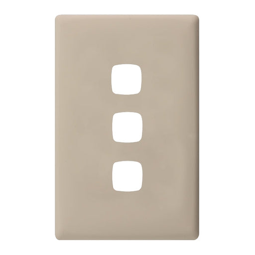 HPM Linea 3 Gang Switch - Cover Plate Only, Variety of Finishes