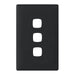 HPM Linea 3 Gang Switch - Cover Plate Only, Variety of Finishes