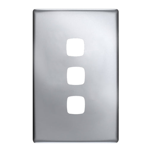 HPM Linea 3 Gang Switch - Cover Plate Only, Variety of Finishes