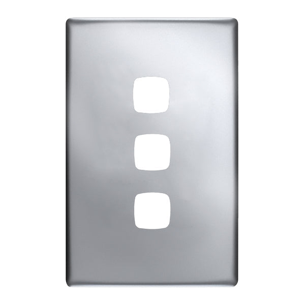 HPM Linea 3 Gang Switch - Cover Plate Only, Variety of Finishes
