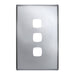 HPM Linea 3 Gang Switch - Cover Plate Only, Variety of Finishes