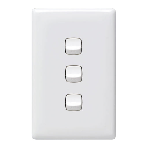 HPM Linea 3 Gang Flush Switch