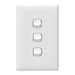 HPM Linea 3 Gang Flush Switch
