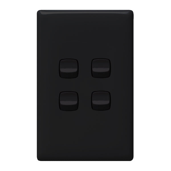 HPM Linea 4 Gang Flush Switch