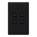 HPM Linea 4 Gang Flush Switch