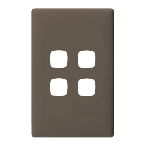 HPM Linea 4 Gang Switch - Cover Plate Only, Variety of Finishes