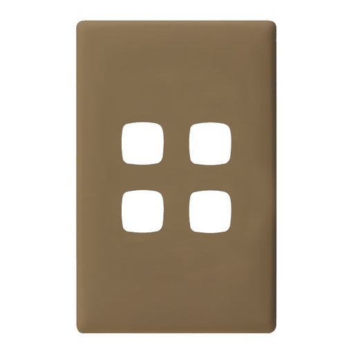 HPM Linea 4 Gang Switch - Cover Plate Only, Variety of Finishes