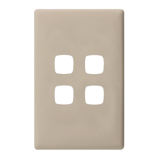 HPM Linea 4 Gang Switch - Cover Plate Only, Variety of Finishes