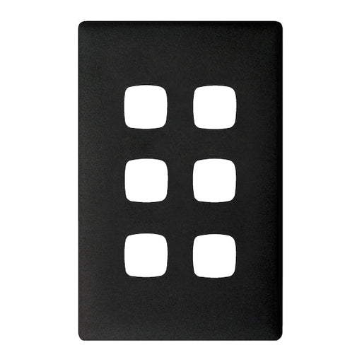HPM Linea 6 Gang Switch - Cover Plate Only, Variety of Finishes
