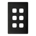HPM Linea 6 Gang Switch - Cover Plate Only, Variety of Finishes
