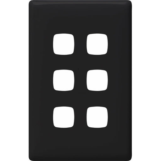 HPM Linea 6 Gang Switch - Cover Plate Only, Variety of Finishes