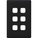 HPM Linea 6 Gang Switch - Cover Plate Only, Variety of Finishes