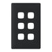 HPM Linea 6 Gang Switch - Cover Plate Only, Variety of Finishes