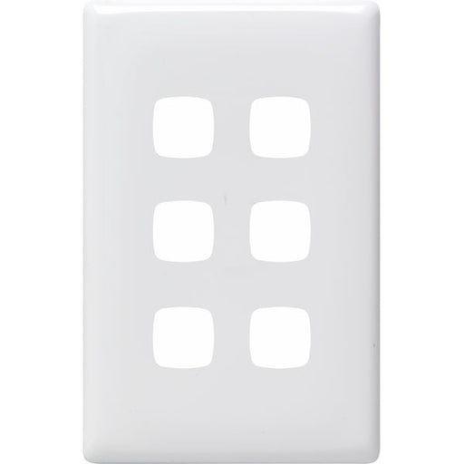 HPM Linea 6 Gang Switch - Cover Plate Only, Variety of Finishes