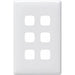 HPM Linea 6 Gang Switch - Cover Plate Only, Variety of Finishes