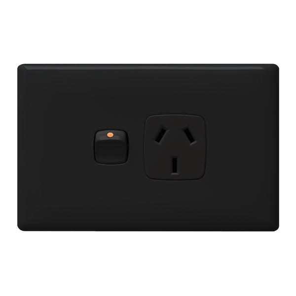 HPM Linea Single Power Point Outlet 10a